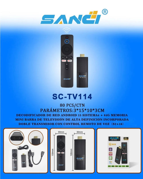 Foto original enviada: TV Box Sanci SC-TV114